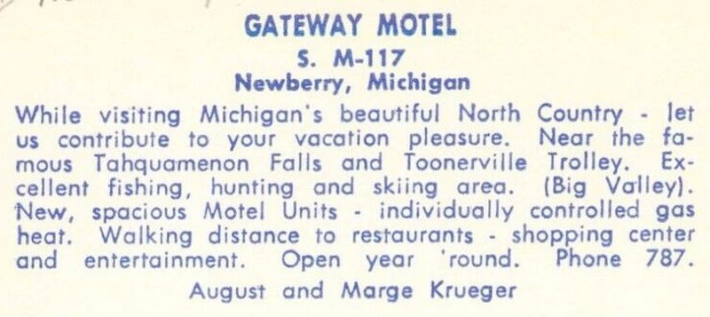 Gateway Motel - Vintage Post Card (newer photo)